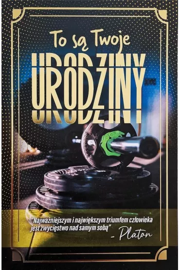Yeku Karnet Urodziny Si�ownia