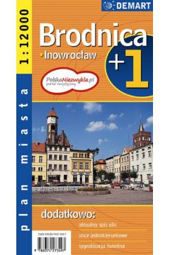 Plan miasta - Brodnica/Inowrocaw 1:12 000 DEMART