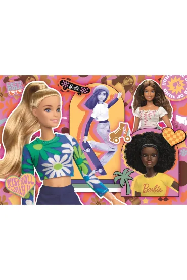 Puzzle 104 el. SuperColor. Barbie Clementoni