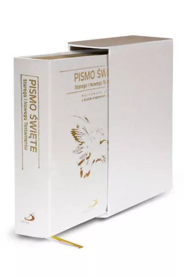 Pismo �wi�te Starego i Nowego Testamentu, etui sk�ra bia�a