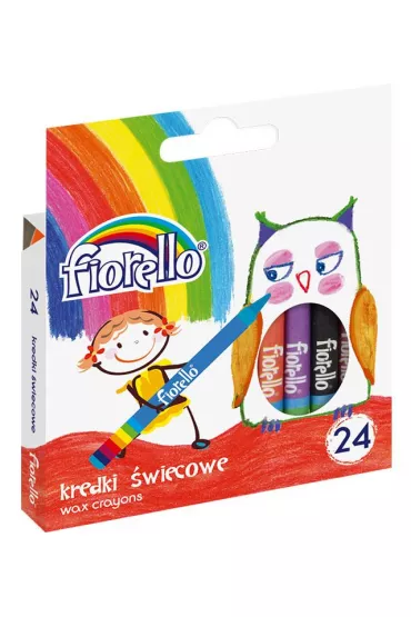 Fiorello Kredki �wiecowe 24 szt.