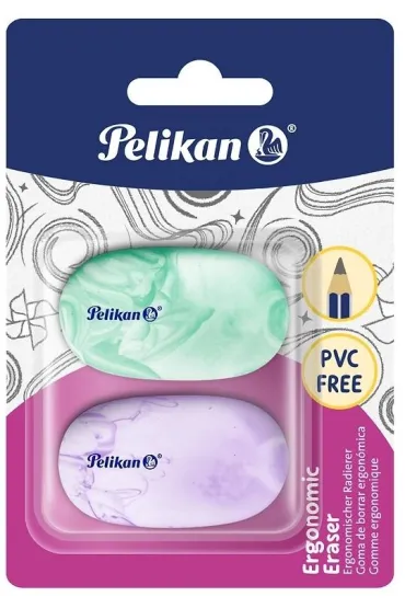 Herlitz Gumka do �cierania Ergonomic 2 szt PELIKAN