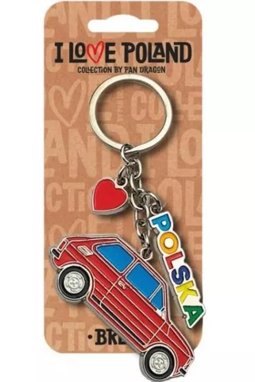Pan Dragon Brelok I love Poland Polska ILP-BRE-C-PL-07