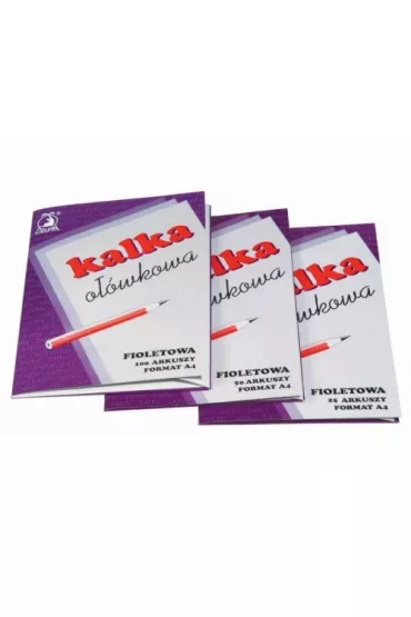 Kakado-Delfin Kalka o��wkowa A4 fioletowa w teczce 30500 50 arkuszy