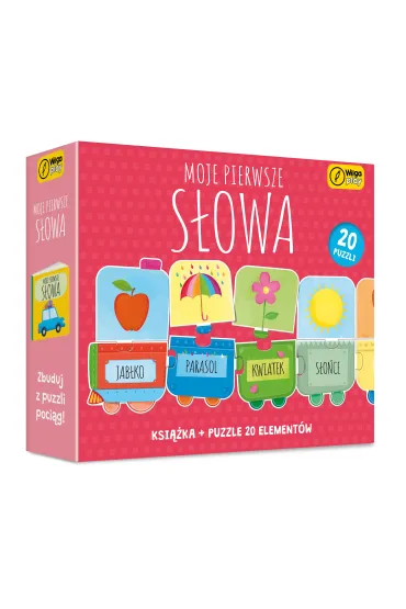 Puzzle 20 el. Moje pierwsze s�owa + ksi��ka Wilga Play