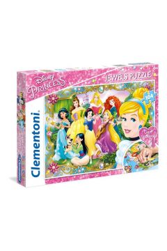 Puzzle 104 el. Princess z ozdobami Clementoni