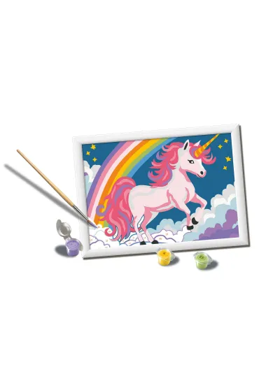 Malowanie po numerach CreArt - R�owy Neon - Jednoro�ec Ravensburger