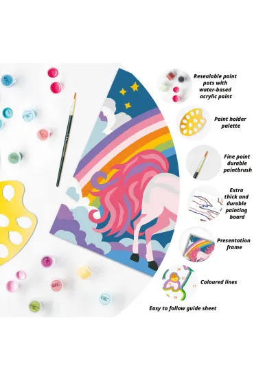 Malowanie po numerach CreArt - R�owy Neon - Jednoro�ec Ravensburger