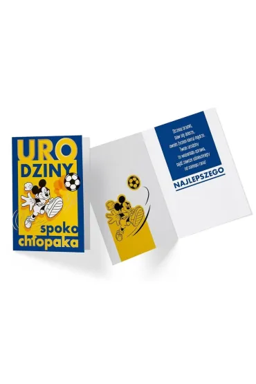 Kukartka Karnet B6 DS-059 Urodziny Miki pi�ka