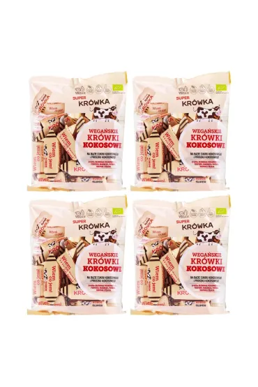 Super Kr�wka Kr�wki bezmleczne kokosowe Zestaw 4 x 150 g Bio