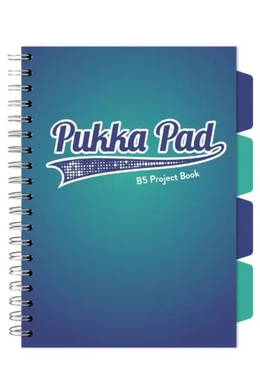 Pukka Pad Project Book B5 Blue Morski kratka, 80g 100 kartek