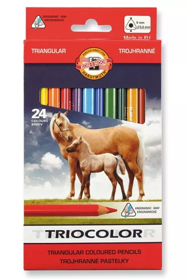 Koh-I-Noor Kredki Triocolor 3144 24 szt.