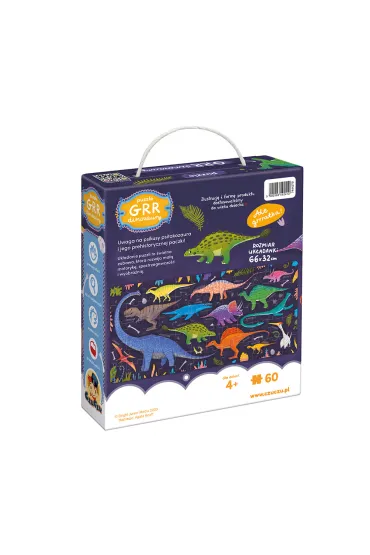 Puzzle 60 el. GRR Dinozaury Bright Junior Media