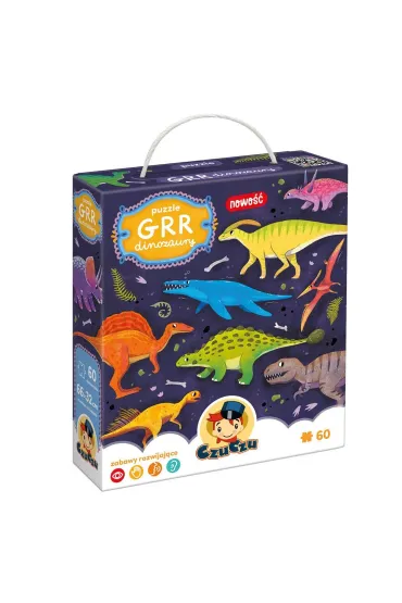 Puzzle 60 el. GRR Dinozaury Bright Junior Media