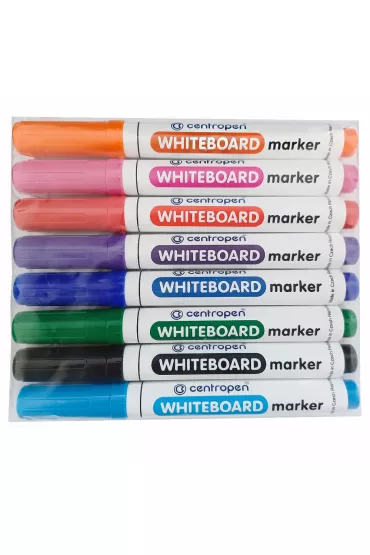 Centropen Marker sucho�cieralny 8 kolor�w