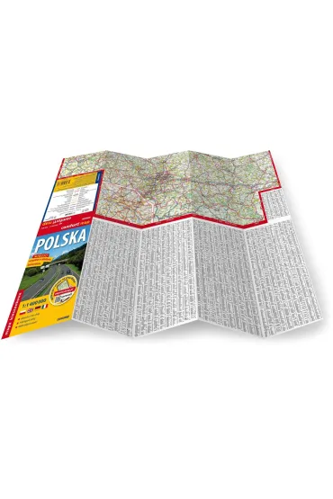 Polska mapa samochodowa kieszonkowa laminowana 1:1 400 000
