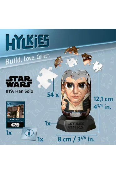Puzzle 54 el. 3D Hylkies: Han Solo Ravensburger