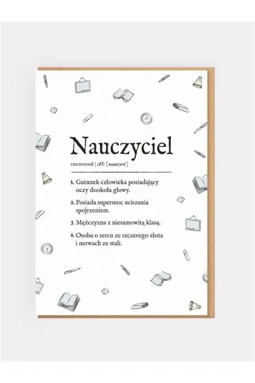 Karnet okoliczno�ciowy Nauczyciel