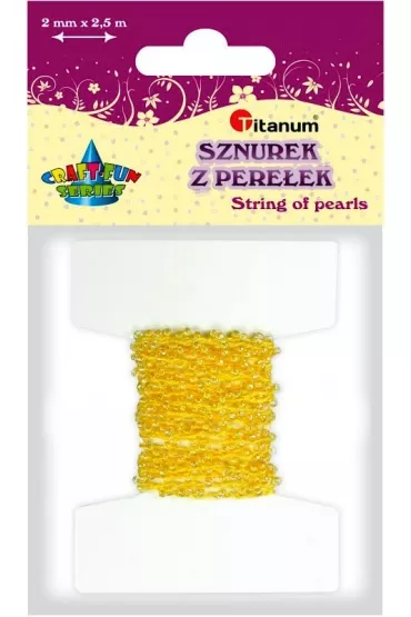Titanum Pere�ki na sznurku 2,5 mm x 2 m
