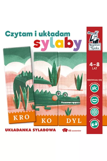 Kapitan Nauka. Czytam i ukadam sylaby. Ukadanka sylabowa Edgard