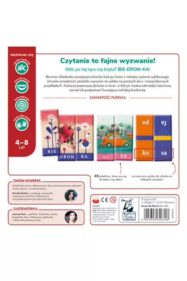 Kapitan Nauka. Czytam i ukadam sylaby. Ukadanka sylabowa Edgard