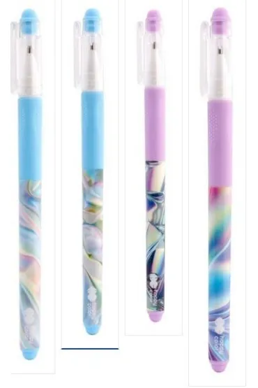 Happy Color D�ugopis wymazywalny 0,5 mm niebieski Holo Wave z gripem