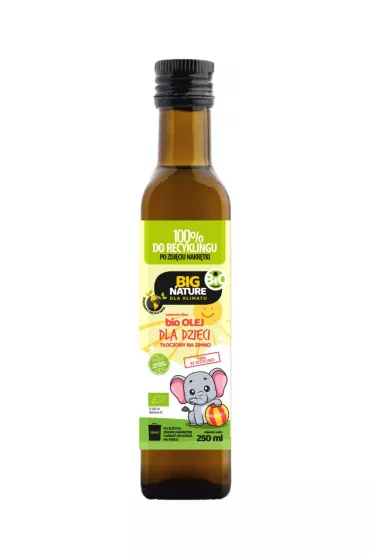 Big Nature Olej dla dzieci t�oczony na zimno - suplement diety 250 ml Bio