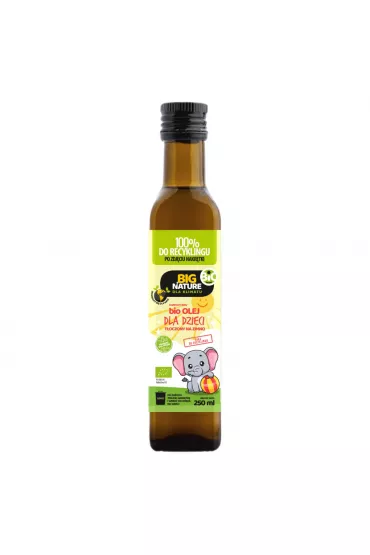 Big Nature Olej dla dzieci t�oczony na zimno - suplement diety 250 ml Bio