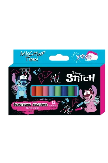 Beniamin Plastelina Stitch Black 12 kolor�w