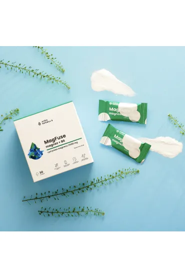 Aura Herbals MagFuse: magnez + B6 suplement diety 30 x 2.58 g GRATIS