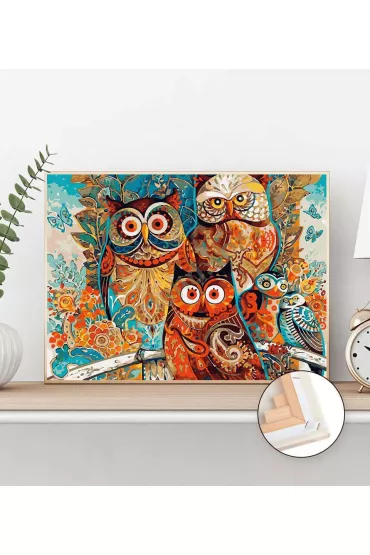 Twoje Hobby Malowanie po numerach - Magiczne sowy 40x50cm