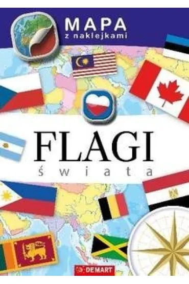 Mapa z naklejkami Flagi �wiata - Agata Adamczak, Anna Kodyniak