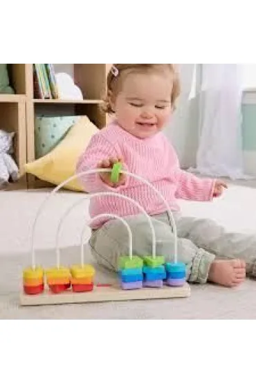 Fisher-Price T�cza Drewniane koraliki Kszta�ty Mattel