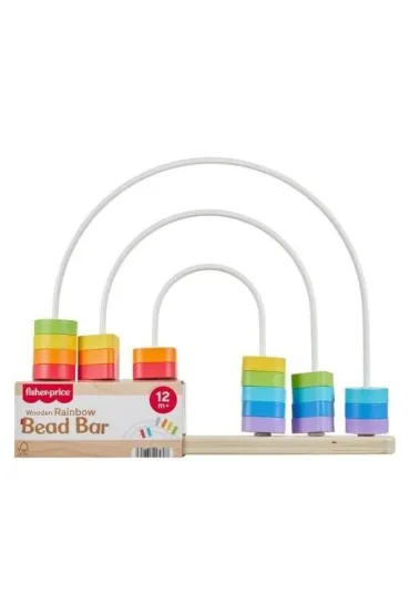 Fisher-Price T�cza Drewniane koraliki Kszta�ty Mattel