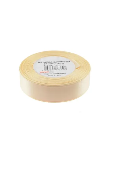 Brewis Wst��ka satynowa ecru 25mm x 32m