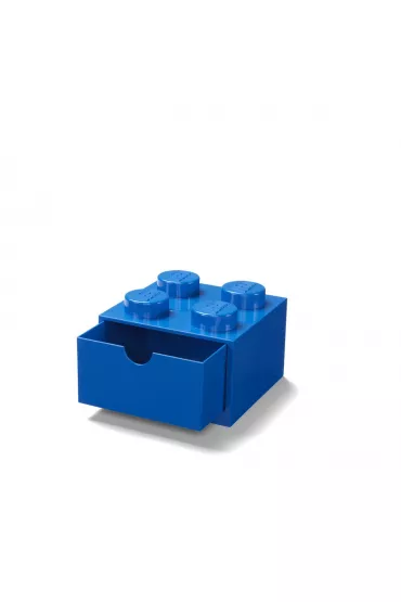 Szufladka na biurko klocek LEGO Brick 4 Niebieska