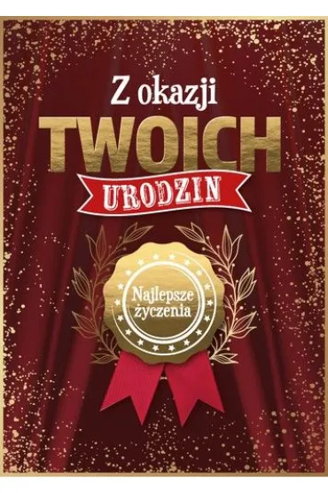 Armin Style KARNET URODZINY B6 Z KOP AS GM-1302 FOL