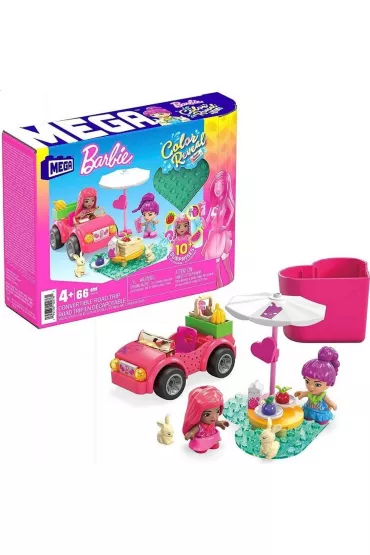 Barbie Mega Klocki Kabriolecik - wesoa wycieczka
