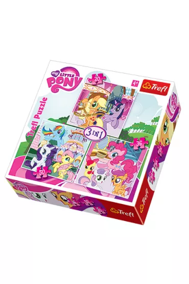 Puzzle 3w1 20+36+50 el. Rainbowdash i Fluttershy 34190 Trefl