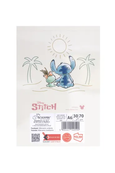 Notes A6 z poddrukiem Stitch 30 kartek