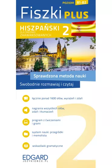Fiszki plus. Hiszpa�ski dla �rednio zaawansowanych. Poziom B1-B2 - Joanna Ostrowska
