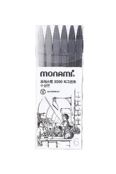 Monami Cienkopis Plus Pen 6 szt.