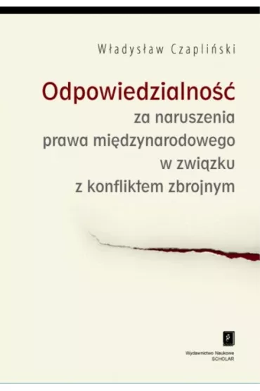 Odpowiedzialno�� za naruszenia prawa... - W�adys�aw Czapli�ski