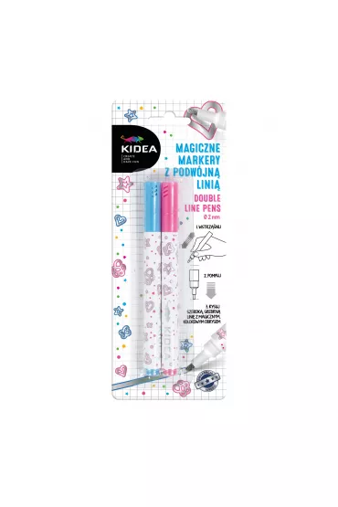 Derform Kidea Magiczny marker z podw�jn� lini� 2 kolory