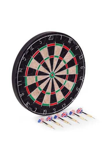 Tarcza do darta gry w rzutki lotki tablica sizalowa 46 cm zestaw 6 rzutek Multistore