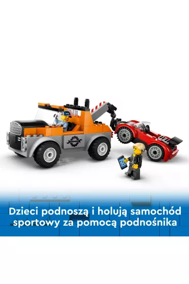 LEGO City Samochd pomocy drogowej i naprawa sportowego auta 60435