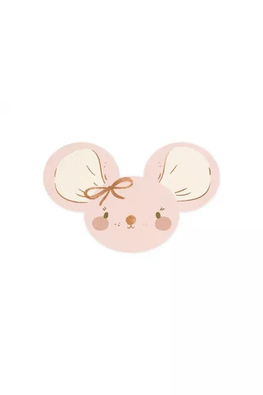 PartyDeco Serwetki Myszki jasny r�owe 16x10cm