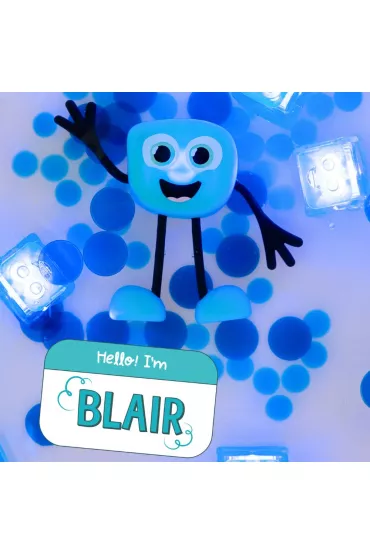 Glo Pals Posta� do k�pieli Blair - zestaw z dwiema kostkami sensorycznymi �wiec�cymi w wodzie