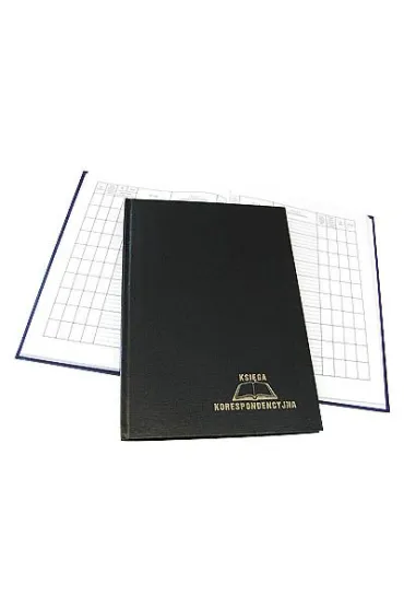 Ksi�ga korespondencyjna A4 96 kartek czarna (1824-229-010)