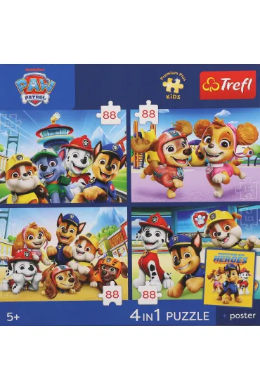 Puzzle 4w1 Premium Psia Stra� TREFL  34693